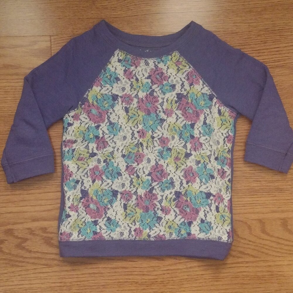 6X | Lacy Floral Sweater | Mudd